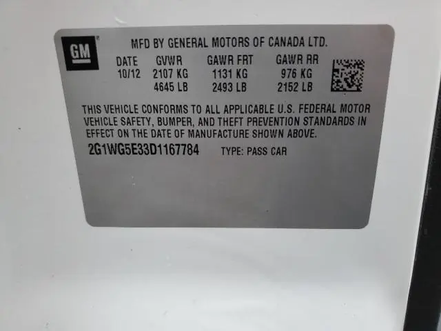 2013 CHEVROLET IMPALA LT  