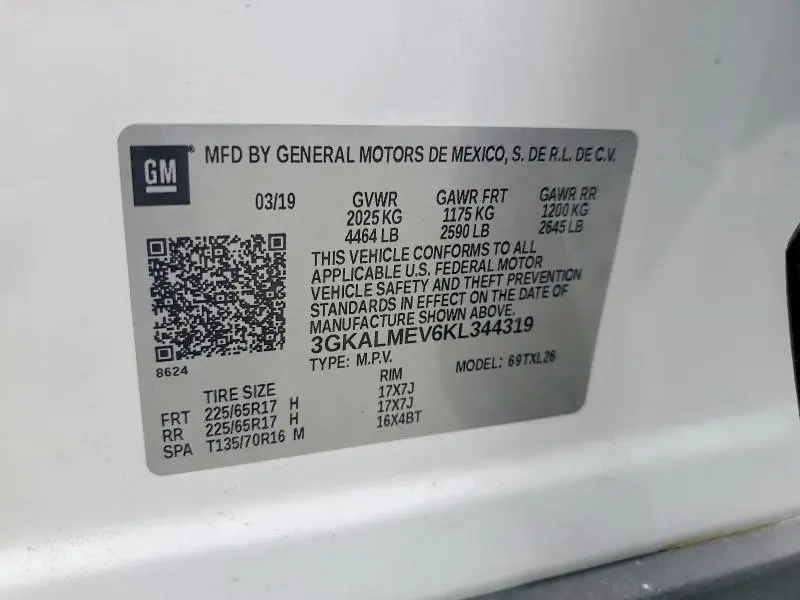 2019 GMC TERRAIN SLE  