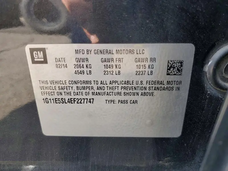 2014 CHEVROLET MALIBU 2LT  