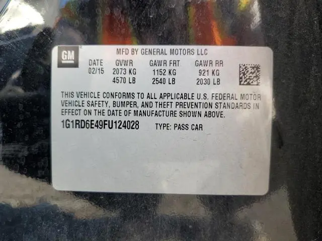 2015 CHEVROLET VOLT   