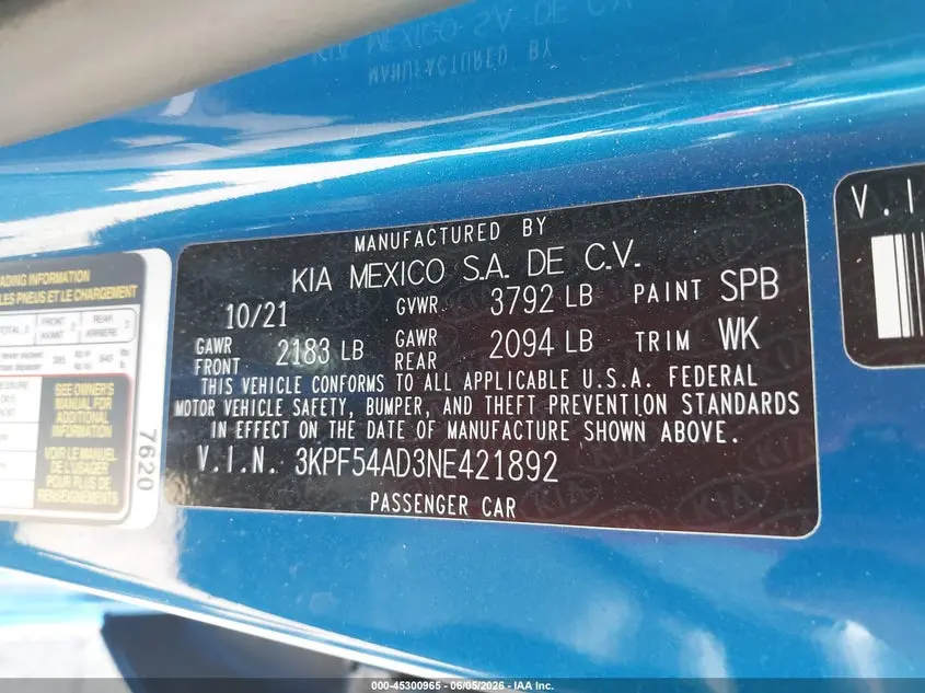 2022 KIA FORTE GT-LINE