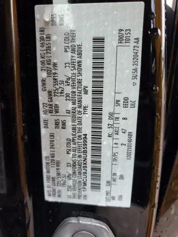 2022 FORD ESCAPE TITANIUM  