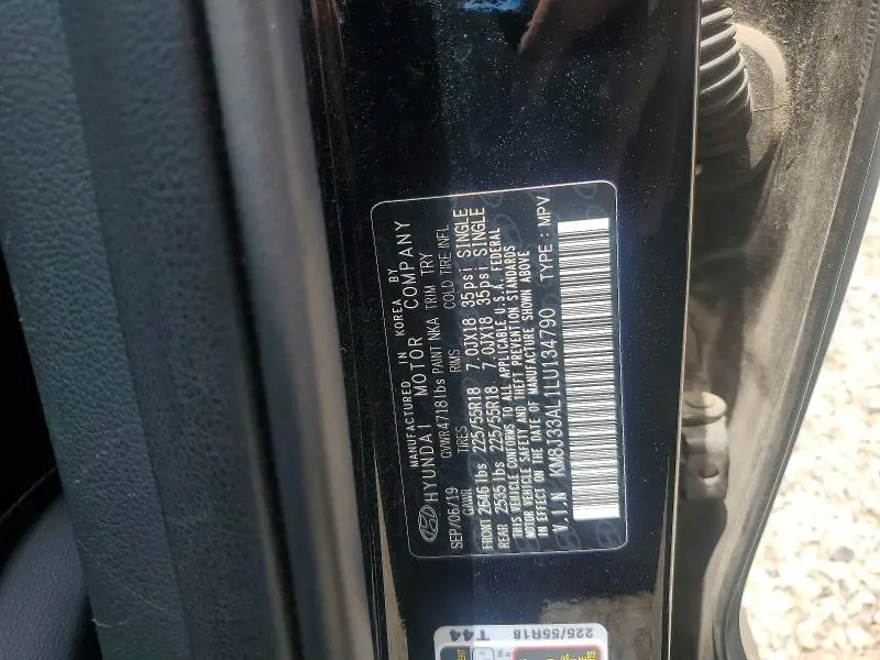 2020 HYUNDAI TUCSON SEL  