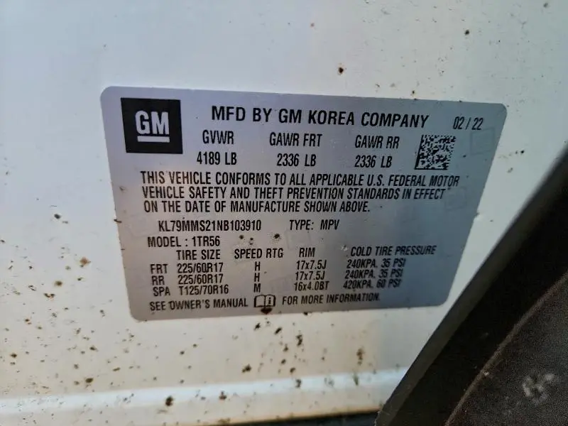 2022 CHEVROLET TRAILBLAZER LS  