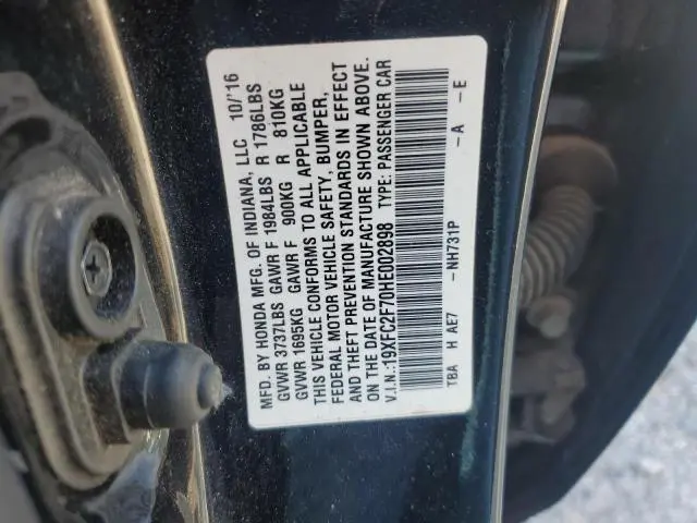 2017 HONDA CIVIC EX  