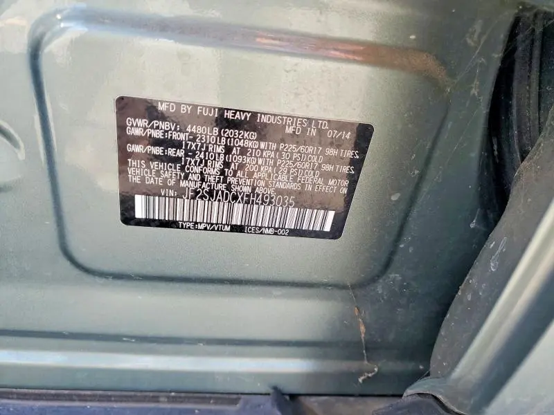 2015 SUBARU FORESTER 2.5I PREMIUM  