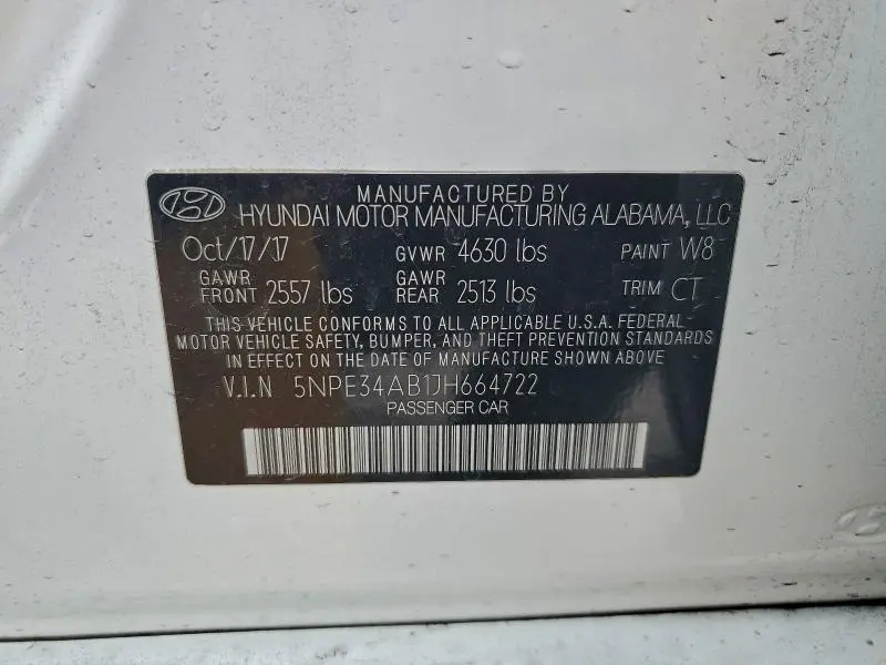 2018 HYUNDAI SONATA SPORT  