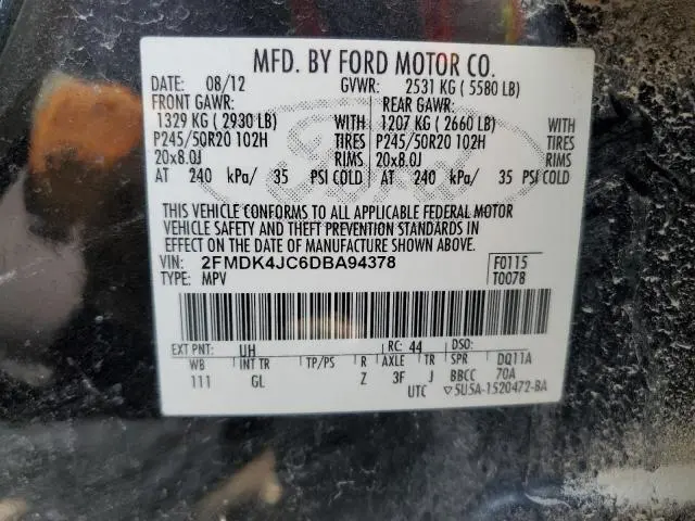 2013 FORD EDGE SEL  