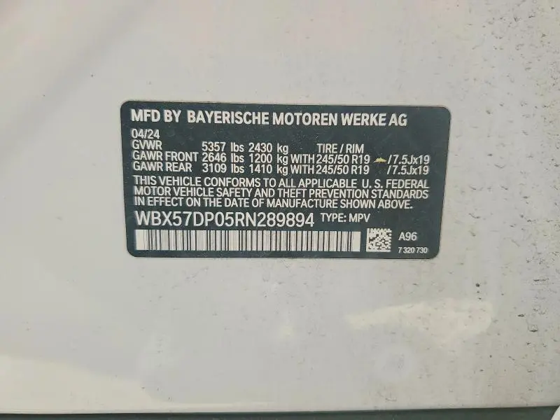 2024 BMW X3 XDRIVE30I  