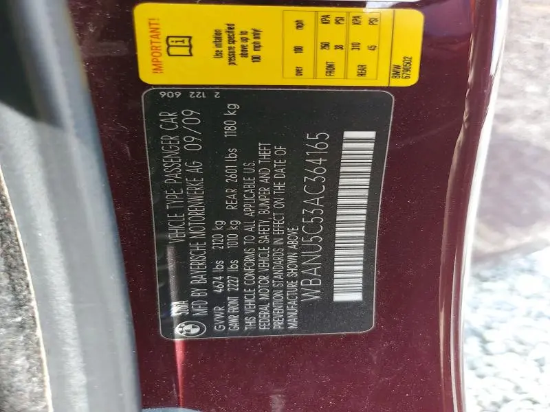 2010 BMW 528 I  