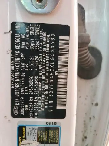 2020 KIA TELLURIDE S  