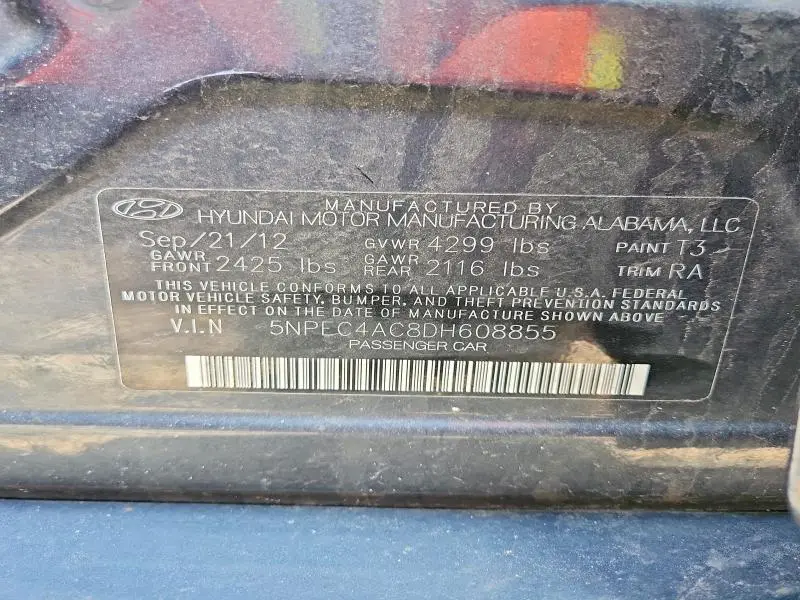 2013 HYUNDAI SONATA SE  