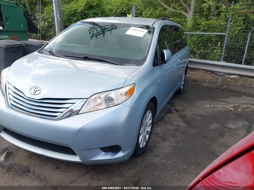 2016 TOYOTA SIENNA LE 7 PASSENGER