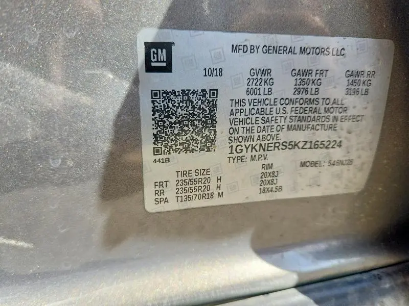 2019 CADILLAC XT5 PREMIUM LUXURY  