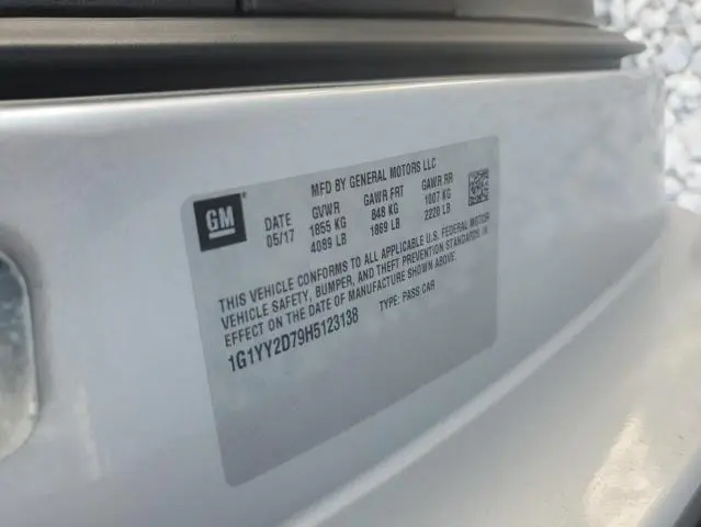 2017 CHEVROLET CORVETTE GRAND SPORT 2LT  