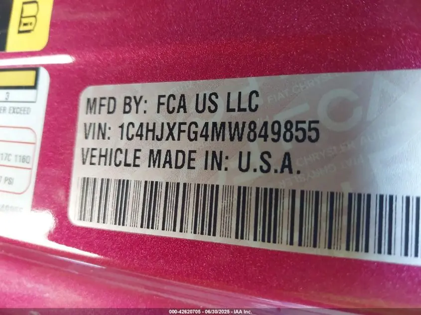 2021 JEEP WRANGLER UNLIMITED RUBICON 4X4