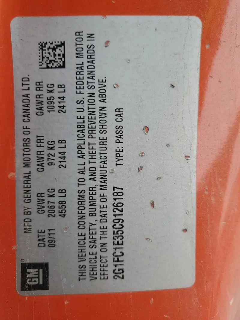 2012 CHEVROLET CAMARO LT  