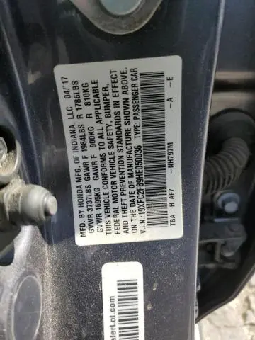 2017 HONDA CIVIC EX  