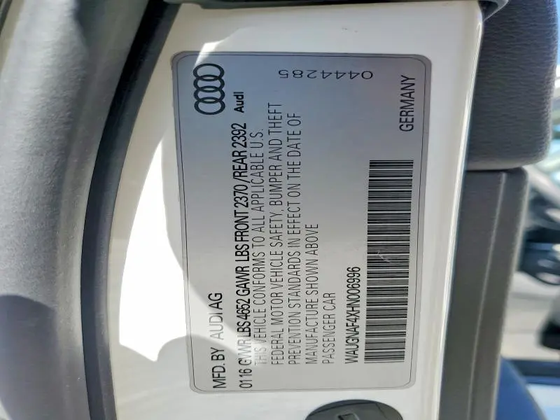 2017 AUDI A4 PREMIUM  