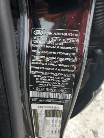 2011 LAND ROVER RANGE ROVER HSE LUXURY  