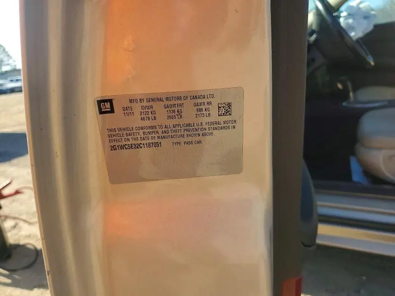 2012 CHEVROLET IMPALA LTZ  