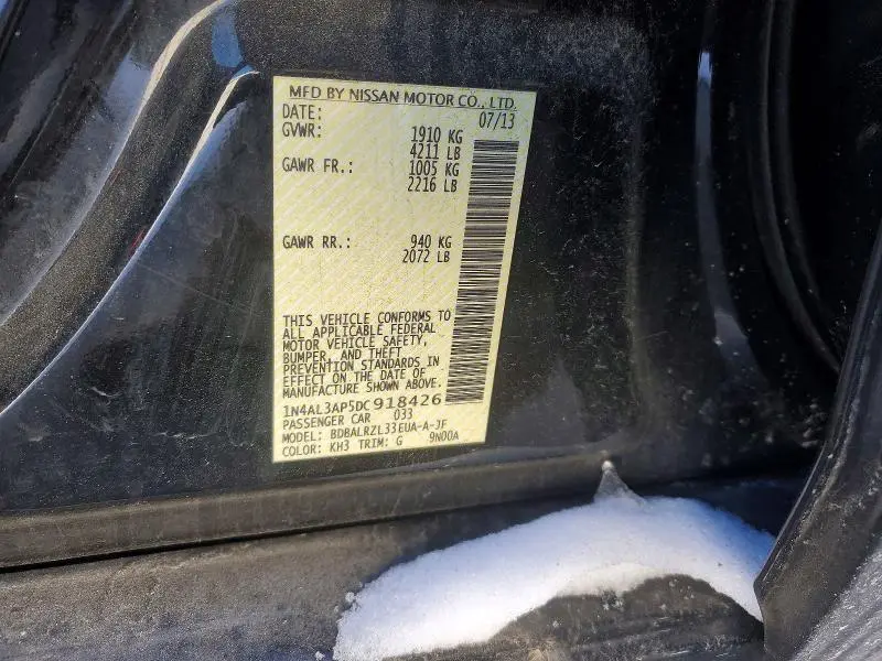 2013 NISSAN ALTIMA 2.5  