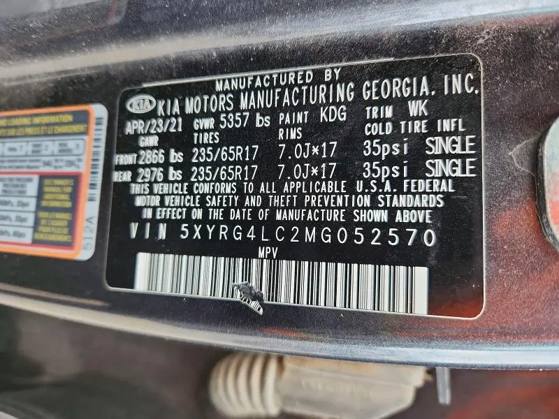 2021 KIA SORENTO LX  