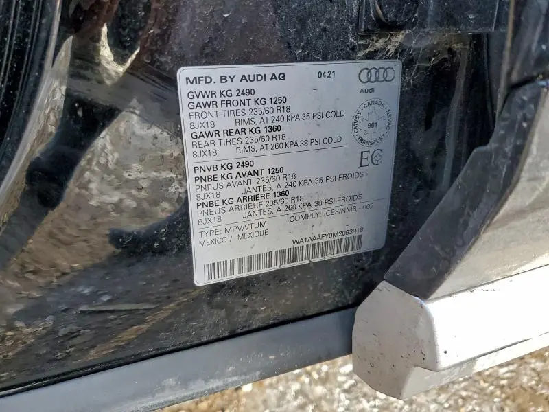 2021 AUDI Q5 PREMIUM  