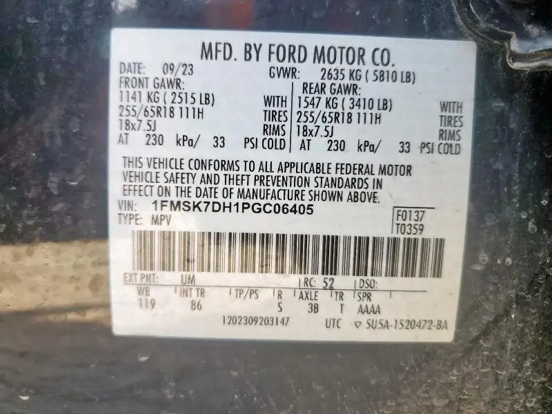 2023 FORD EXPLORER XLT  