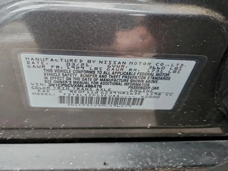 2021 NISSAN KICKS SV  