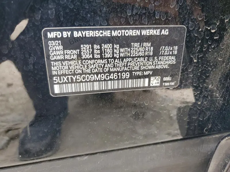 2021 BMW X3 XDRIVE30I  