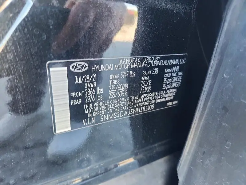 2022 HYUNDAI SANTA FE SEL  