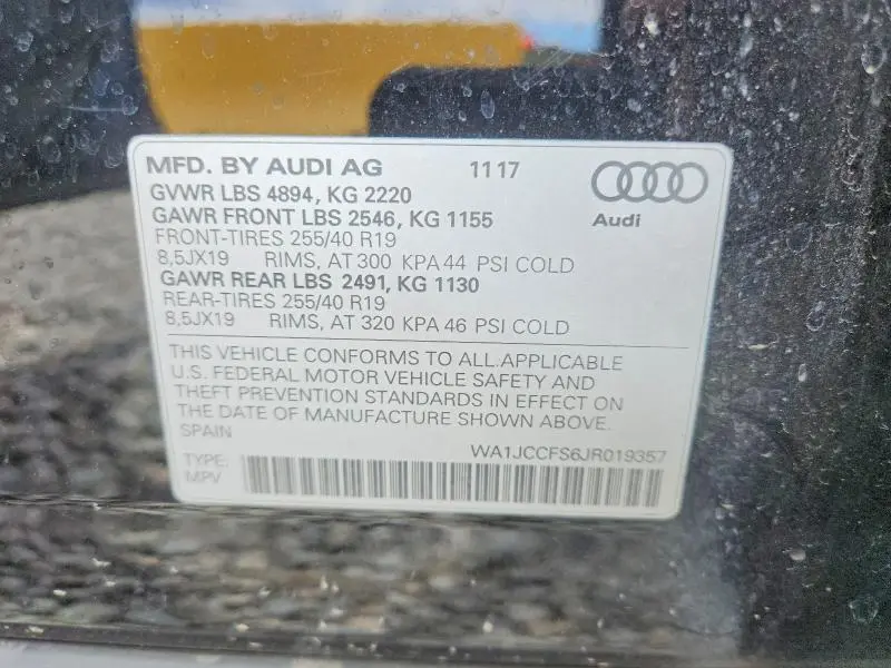 2018 AUDI Q3 PREMIUM PLUS  