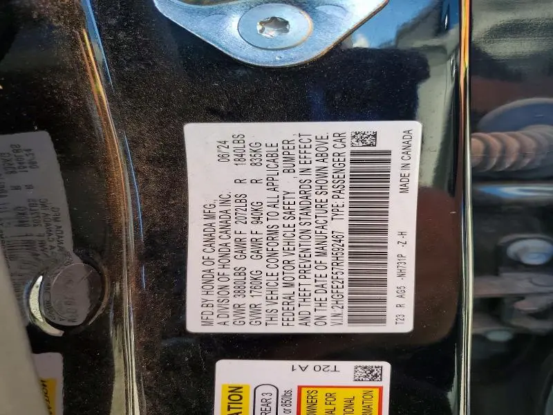 2024 HONDA CIVIC SPORT  