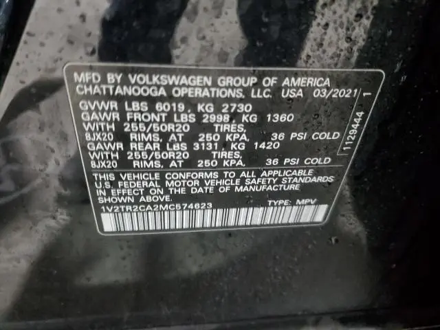 2021 VOLKSWAGEN ATLAS SEL PREMIUM  
