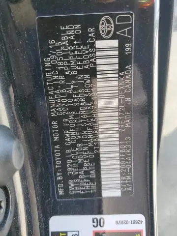 2017 TOYOTA COROLLA L  