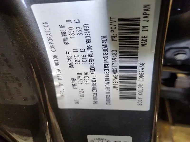 2025 MAZDA 3 SELECT SPORT  
