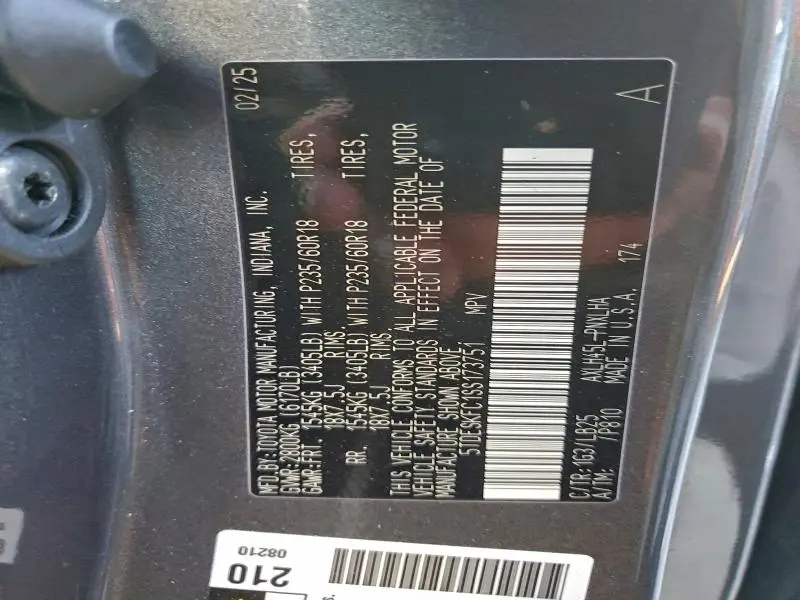 2025 TOYOTA SIENNA LIMITED  