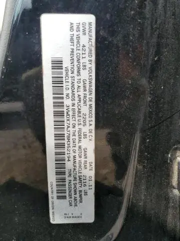 2011 VOLKSWAGEN JETTA SE