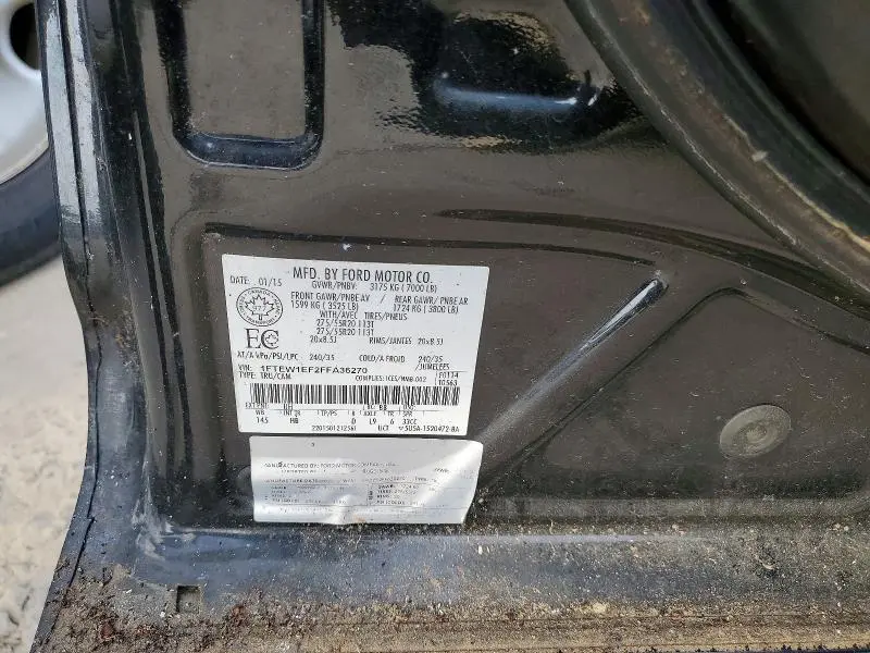 2015 FORD F150 SUPERCREW  