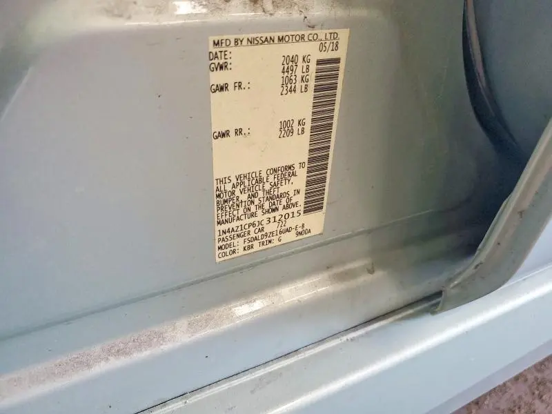 2018 NISSAN LEAF SV  