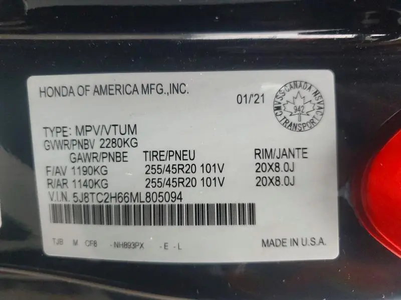 2021 ACURA RDX A-SPEC  