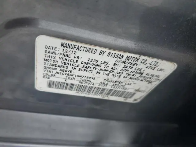 2013 INFINITI G37 BASE  