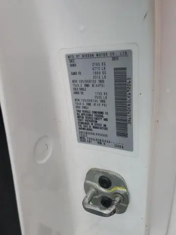 2020 NISSAN NV200 2.5S  