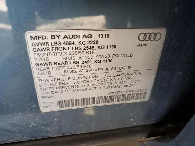 2016 AUDI Q3 PREMIUM PLUS  