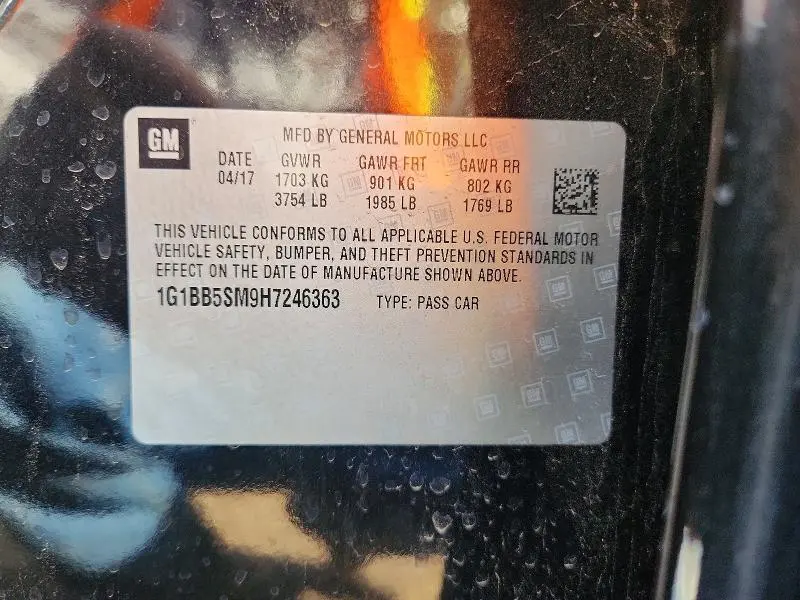 2017 CHEVROLET CRUZE LS  