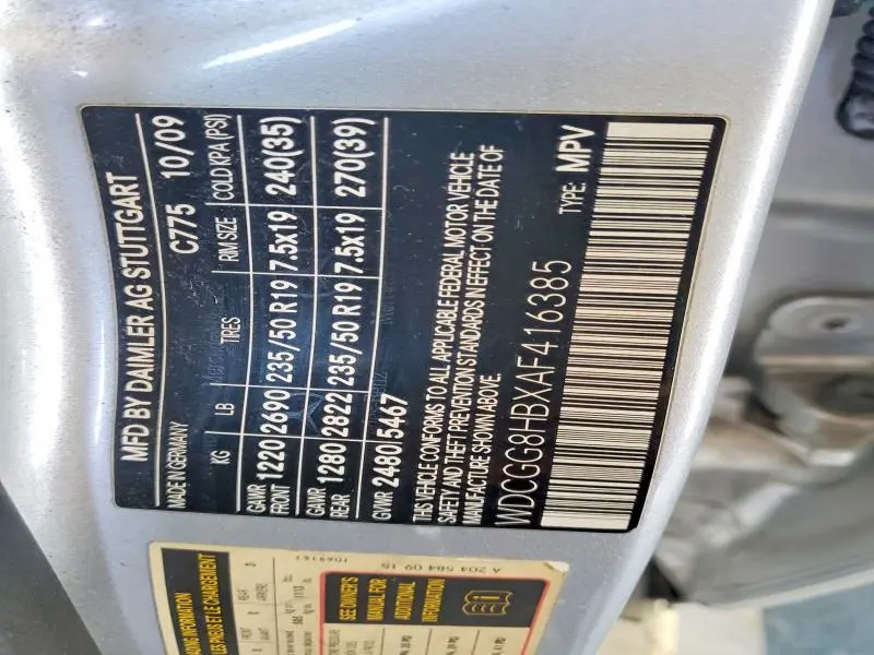 2010 MERCEDES-BENZ GLK 350 4MATIC  