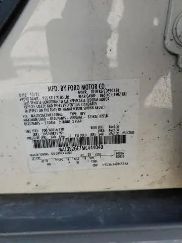 2021 FORD ECOSPORT SE  