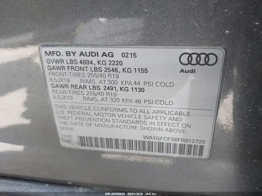 2015 AUDI Q3 2.0T PREMIUM PLUS