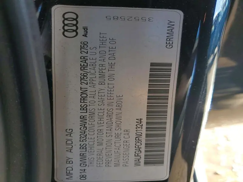 2015 AUDI A6 PREMIUM PLUS  